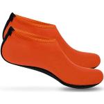 Boolavard Wassersportschuhe Barfuß Schnell trocknende Aqua Yoga Socken Slip-on für Männer Frauen Kinder (XL - 42-43 EU, Orange)