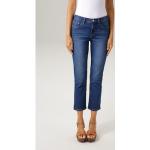 Blaue Casual ANISTON Nachhaltige Ankle-Jeans aus Denim für Damen Übergrößen 