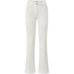 Cremefarbene TCHIBO Nachhaltige Bootcut Jeans mit Reißverschluss aus Baumwolle für Damen Größe M 