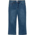 Blaue Sheego Denim Ankle-Jeans aus Denim für Damen Große Größen 