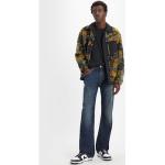 Bootcut-Jeans LEVI'S "527 SLIM BOOT CUT" blau (comin round the moun) Herren Jeans Bootcut in cleaner Waschung