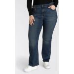 Indigofarbene LEVI'S Bootcut Jeans aus Denim für Damen Größe XS 