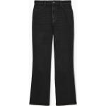 Schwarze COS Bio Bootcut Jeans mit Reißverschluss aus Denim für Damen 