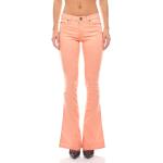 Peachfarbene AJC Hüftjeans & Low Waist Jeans mit Knopf aus Denim für Damen Größe XS 