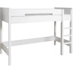 Weiße Bopita Hochbetten mit Schreibtisch aus Holz 90x200 