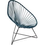 Boqa Acapulco Chair Design-Sessel Schwarz/Petrol