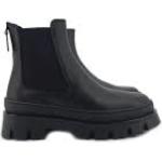 Reduzierte Schwarze BORBONESE The Beatles Chelsea-Boots aus Glattleder für Damen Größe 41 