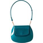 Reduzierte Blaue BORBONESE Bodybags mit Reißverschluss aus Leder für Damen 