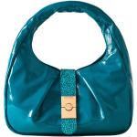 Reduzierte Blaue BORBONESE Hobo Bags mit Riemchen für Damen 