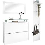 Reduzierte Weiße Borchardt Möbel Garderoben Sets & Kompaktgarderoben mit Kaffee-Motiv matt aus Glas 3-teilig 