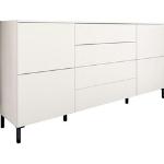 Reduzierte Weiße Moderne Borchardt Möbel Sideboards Matte mit Schublade Breite 150-200cm, Höhe 50-100cm, Tiefe 0-50cm 