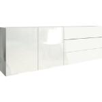 Reduzierte Weiße Borchardt Möbel Sideboards Hochglanz mit Schublade Breite 150-200cm, Höhe 50-100cm, Tiefe 0-50cm 