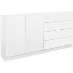 Reduzierte Weiße Borchardt Möbel Sideboards Matte aus MDF mit Schublade Breite 150-200cm, Höhe 50-100cm, Tiefe 0-50cm 