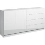Weiße Borchardt Möbel Kommoden Hochglanz matt mit Schublade Breite 150-200cm, Höhe 0-50cm, Tiefe 150-200cm 