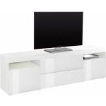 Reduzierte Weiße Moderne Borchardt Möbel Lowboards Hochglanz aus Holz Breite 150-200cm, Höhe 0-50cm, Tiefe 0-50cm 