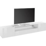 Weiße Borchardt Möbel Lowboards Hochglanz aus MDF mit Schublade Breite 150-200cm, Höhe 0-50cm, Tiefe 0-50cm 