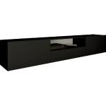 Schwarze Borchardt Möbel Lowboards matt aus MDF mit Schublade Breite 150-200cm, Höhe 0-50cm, Tiefe 0-50cm 