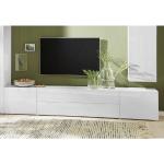 Weiße Moderne Borchardt Möbel Lowboards Hochglanz aus Kunststoff Breite 150-200cm, Höhe 0-50cm, Tiefe 0-50cm 