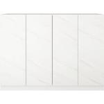 borchardt Möbel Schuhschrank »Vaasa3« Breite 152 cm, weiß, matt, weiß matt/marmor matt