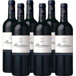 Bordeaux AOC Rouge, Trockener Rotwein aus Frankreich, 6 x 750ml