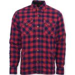 Reduzierte Rote Shirts mit Tasche mit Reißverschluss aus Baumwolle für Herren Größe M 