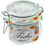Bormioli Rocco Drahtbügelgläser Fido 560 ml (6 Stück, Gläser inkl. Gummis, Einmachgläser, Dessertgläser, Marmeladengläser) 4309