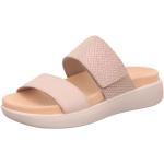 Beige Romika Soft Clogs ohne Verschluss in Breitweite aus Leder mit herausnehmbarem Fußbett für Damen Größe 38 für den für den Sommer 
