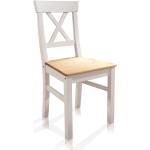 Weiße Möbel-Eins Bornholm Holzstühle gebeizt aus Massivholz Breite 0-50cm, Höhe 0-50cm, Tiefe 50-100cm 