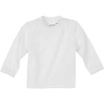 Weiße Langärmelige Bornino Basics Kindersweatshirts aus Baumwolle für Babys Größe 74 