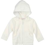 Weiße Nicki-Jacken für Kinder mit Reißverschluss aus Nicki Größe 86 