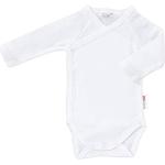 Weiße Langärmelige Bornino Basics Kinderbodys aus Baumwolle für Babys Größe 74 