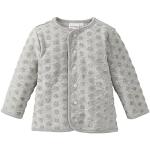 Graue Bornino Nicki-Jacken für Kinder aus Baumwollmischung für Babys Größe 74 