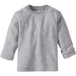 Bornino Shirt Langarm Mouse & Elephant grau - Baby-Langarmshirt aus Reiner Baumwolle mit Rundhalsausschnitt & Druckknöpfen an Schulter - Größe 74