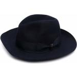 Borsalino, Marineblauer Slip-On Fedora Hut aus Kaninchenfell Blue, Herren, Größe: 59 CM