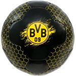 Borussia Dortmund BVB Fußball, Amazon exklusiv, schwarz, Größe 5