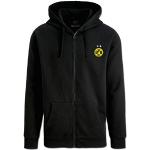 Borussia Dortmund Unisex Bvb-kapuzensweatjacke mit Logo Jacke, Schwarz, 4XL EU