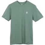 Grüne Bestickte Borussia Mönchengladbach Bio T-Shirts aus Baumwolle für Herren Größe L 
