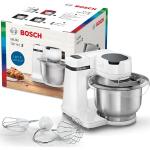 Weiße Bosch MUM Kompakt-Küchenmaschinen aus Edelstahl 
