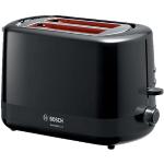 Schwarze Bosch Toaster mit Brötchenaufsatz 