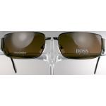 Braune HUGO BOSS BOSS Rechteckige Rechteckige Sonnenbrillen aus Kunststoff für Herren 