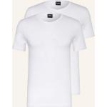 Weiße Kurzärmelige HUGO BOSS BOSS T-Shirts aus Jersey für Herren Größe XL 2-teilig 