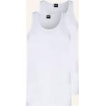 Weiße HUGO BOSS BOSS Herrenunterhemden aus Jersey Größe XL 2-teilig 