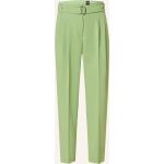 Hellgrüne HUGO BOSS BOSS Stoffhosen mit Reißverschluss aus Baumwolle für Damen Größe S 