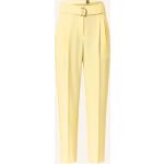 Gelbe HUGO BOSS BOSS Stoffhosen mit Reißverschluss aus Baumwolle für Damen Größe L 