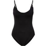 Reduzierte Schwarze Unifarbene Sportliche HUGO BOSS BOSS Badeanzüge mit hohem Beinausschnitt aus Microfaser für Damen Größe XL 