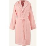 Rosa Unifarbene HUGO BOSS BOSS Bademäntel mit Kapuze aus Baumwolle mit Kapuze für Damen Größe XL 