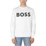 Weiße HUGO BOSS BOSS Herrensweatshirts aus Baumwolle Größe L für den für den Herbst 