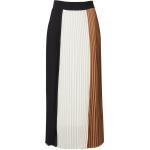Hellbraune Color Blocking Festliche Röcke aus Polyester für Damen Größe S 