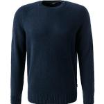 Reduzierte Blaue Unifarbene HUGO BOSS BOSS Black Kaschmir-Pullover für Herren Größe 3 XL für den für den Herbst 