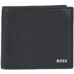 Schwarze Unifarbene HUGO BOSS BOSS Brieftaschen aus Leder für Herren 